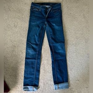 JCrew Matchstick straight leg high waisted jeans
